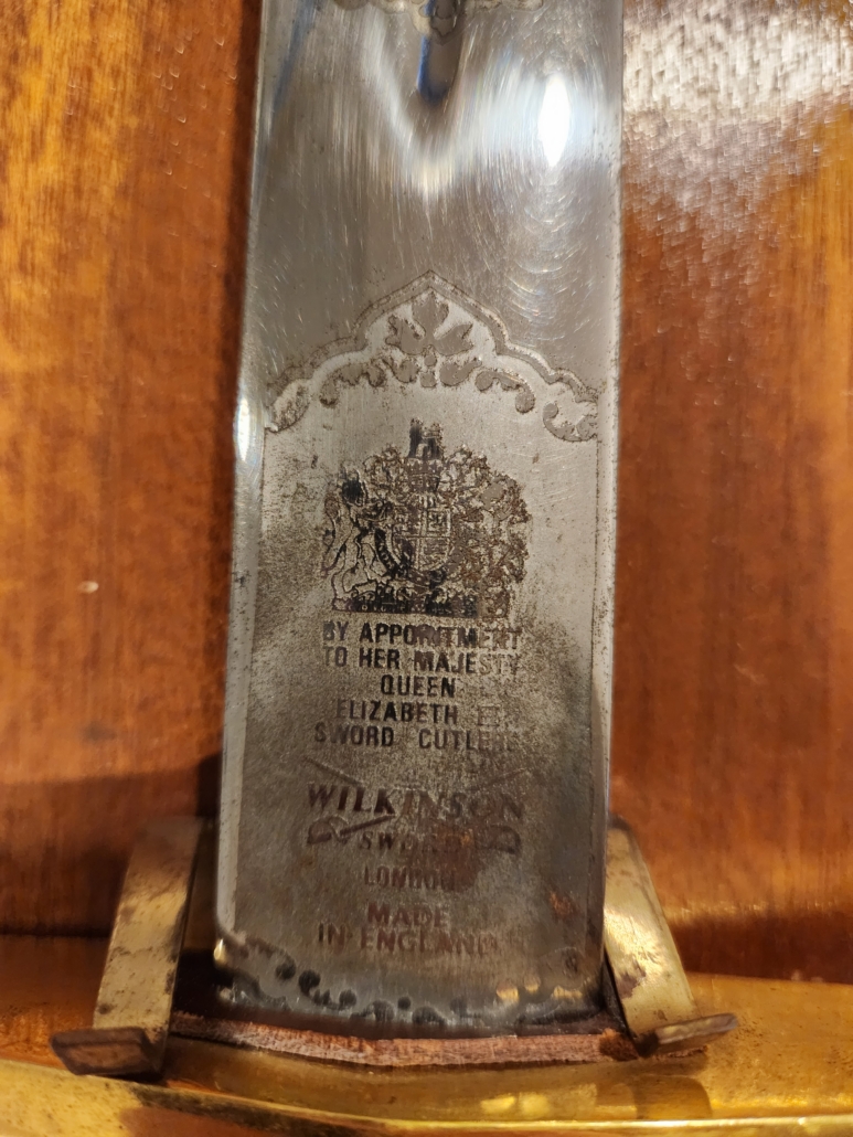 Makers mark at the base of the blade